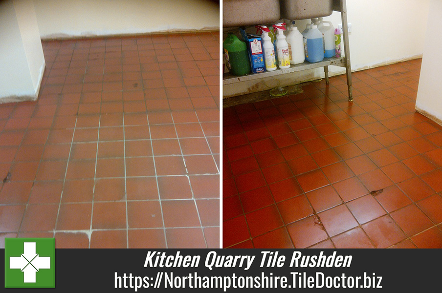 Kitchen Quarry Tile Cleaning and Sealing in Rushden