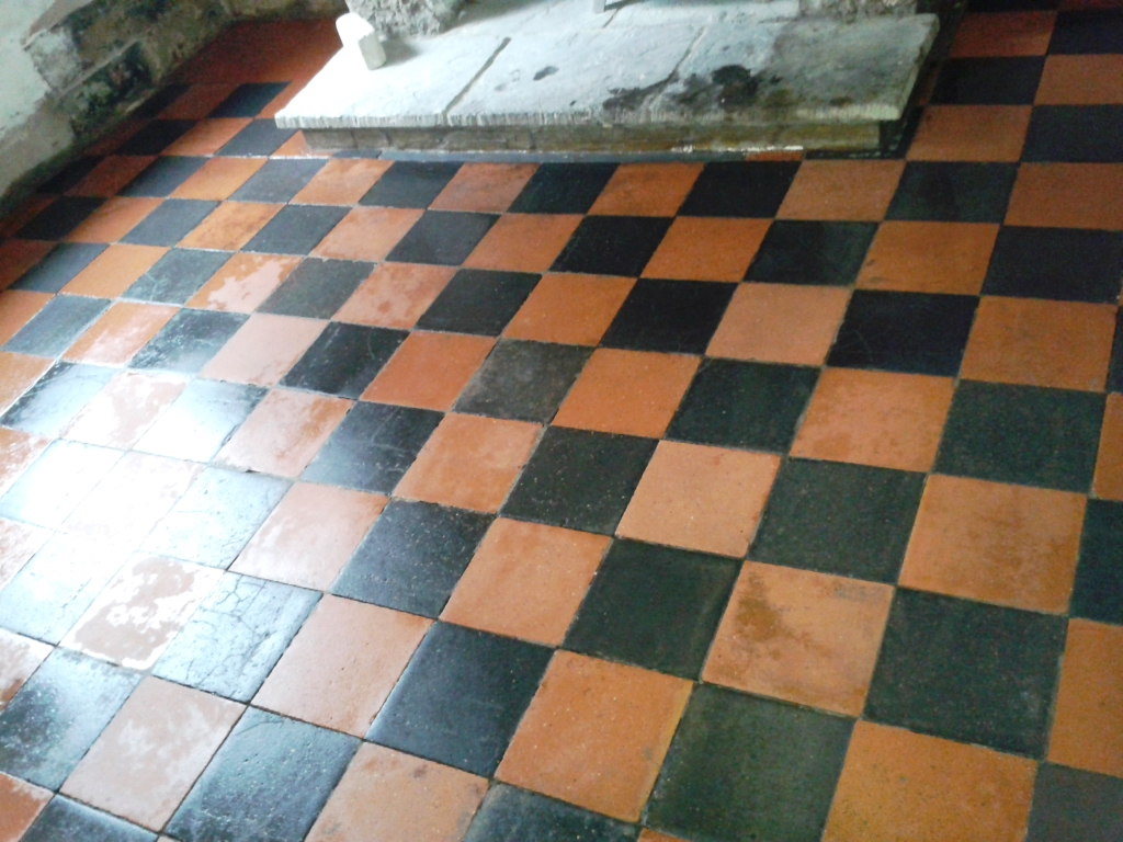 Victorian Quarry Tiles Telford after cleaning
