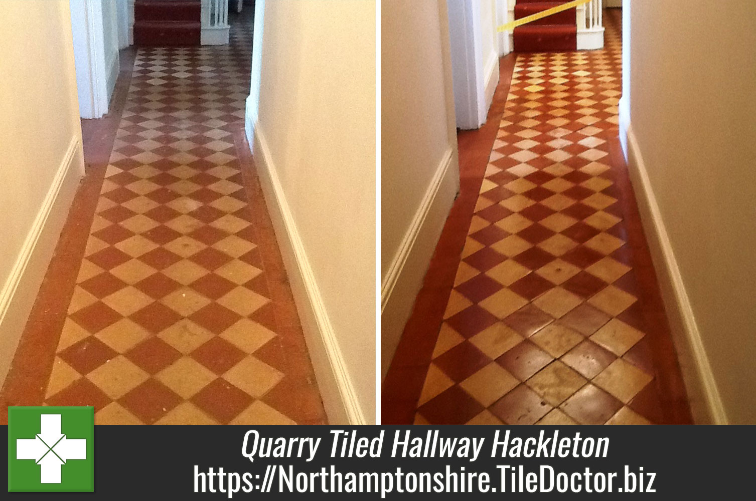 Quarry Tiled Cleaned and Restored in Hackleton