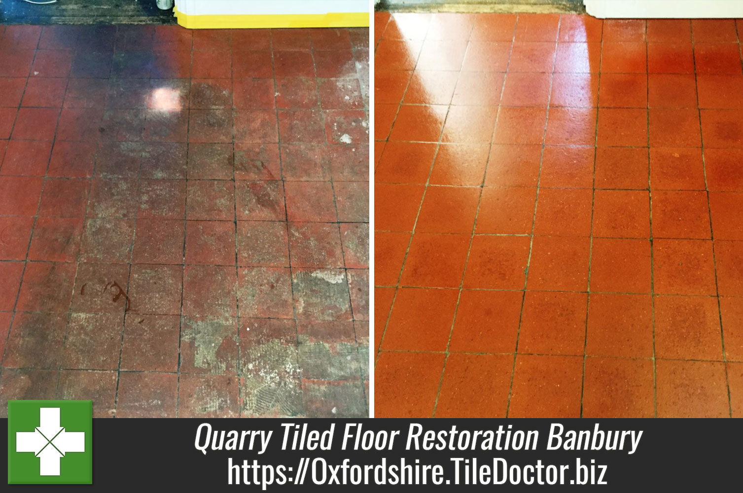 Quarry Tiled Floor Restoration Banbury