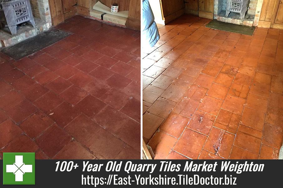 100 Year Old Quarry Tiles Revitalised in Market Weighton