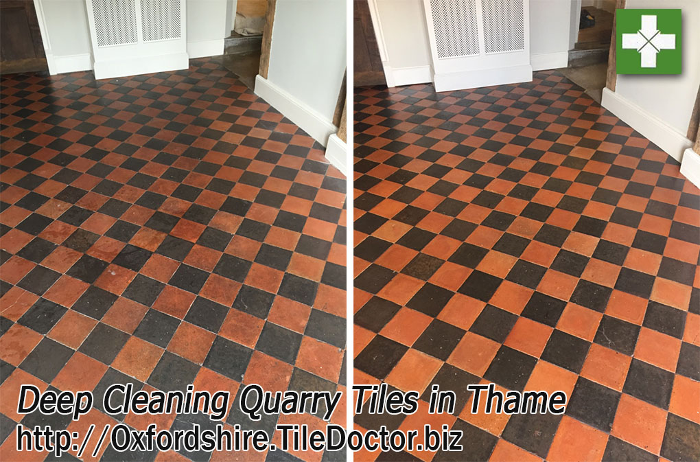 Restoring Dull and Dirty Quarry Tiles in Thame