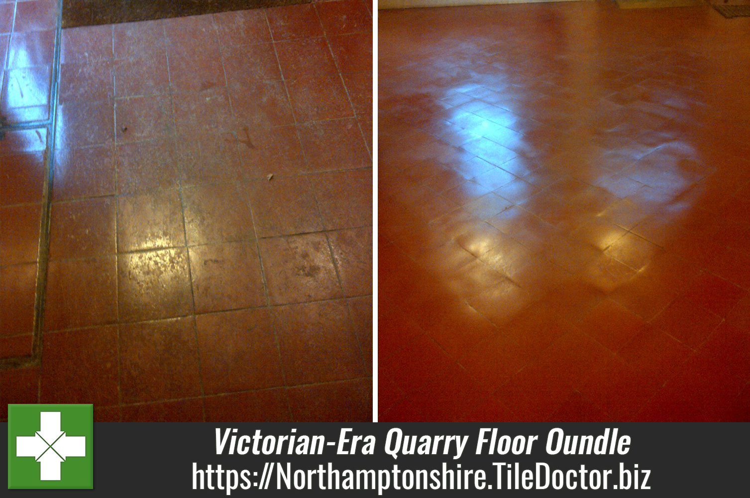 Annual Maintenance of a Victorian Era Quarry Tiled School Floor in Oundle