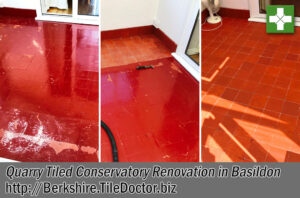 Quarry Tiled Conservatory Before After Renovation Basildon