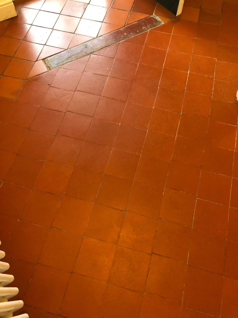 Extending and Restoring a Quarry Tiled Hallway Floor in Blakedown