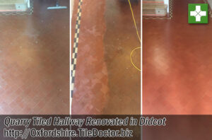 Quarry Tiled Hallway Floor Before After Renovation Didcot