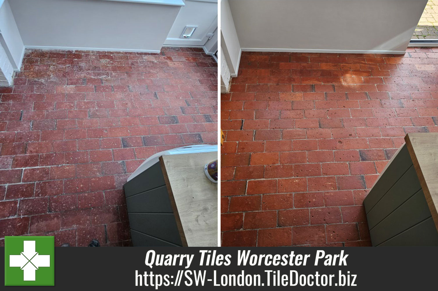 130 Year Old Quarry Tiled Flooring Stripped and Sealed in Worcester ...