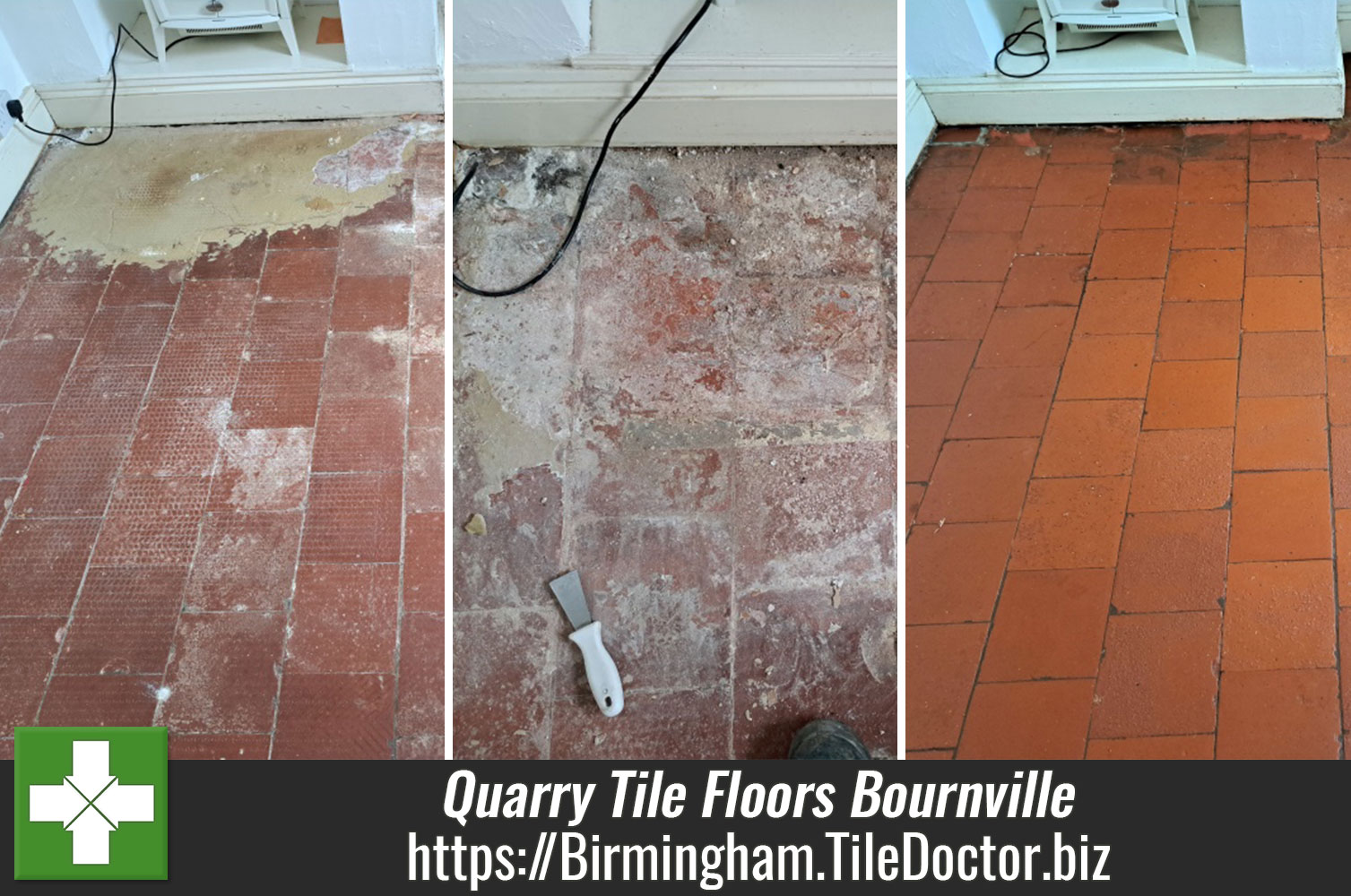 Quarry Tiled Floor Restoration Bournville