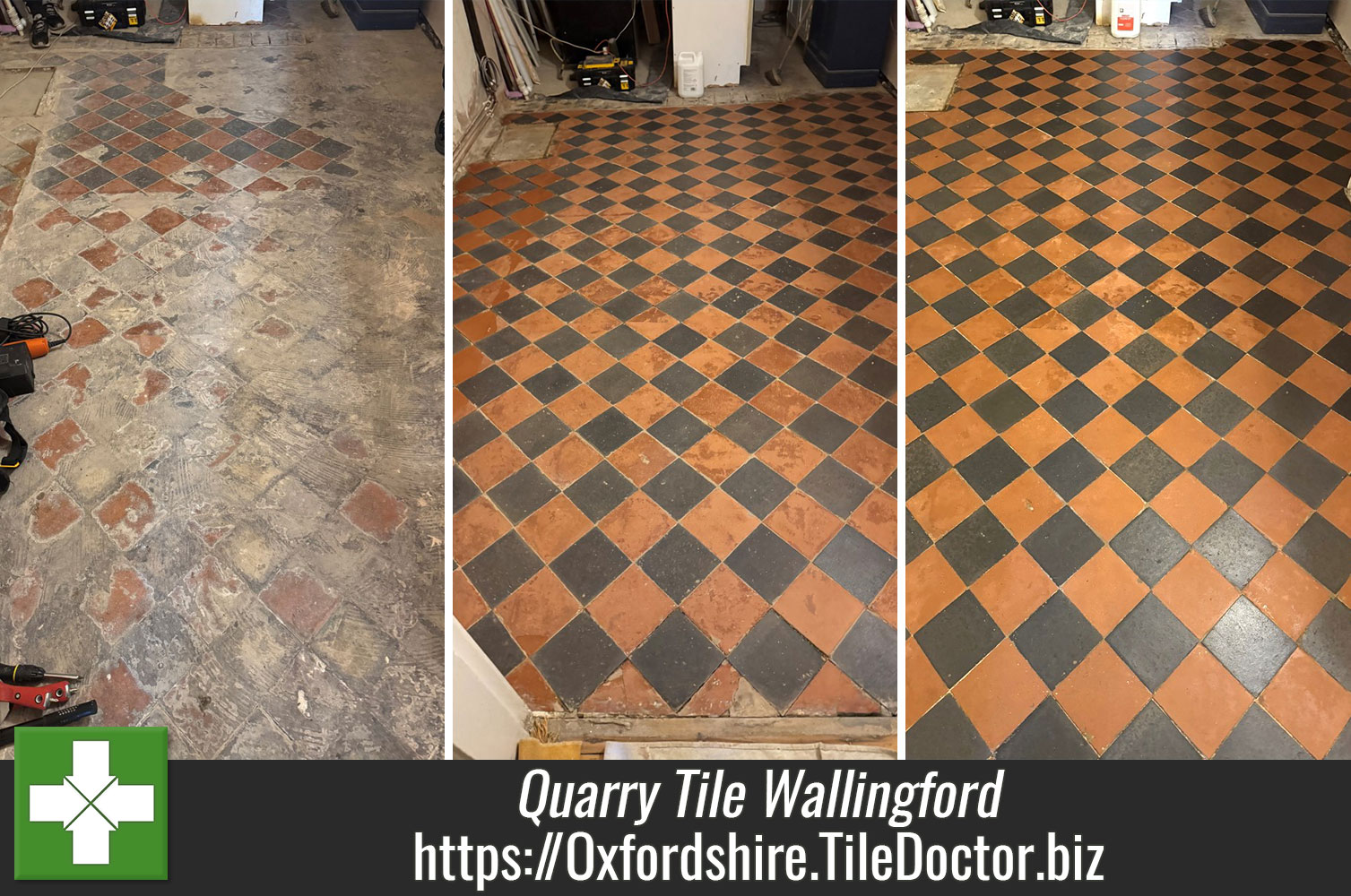 Quarry Tiled Floor Restoration Wallingford